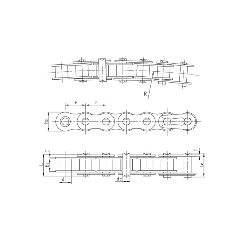 Catene ad arco laterali durevoli e dalle prestazioni stabili
