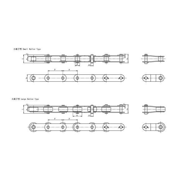 Catene di trasporto a doppio passo
